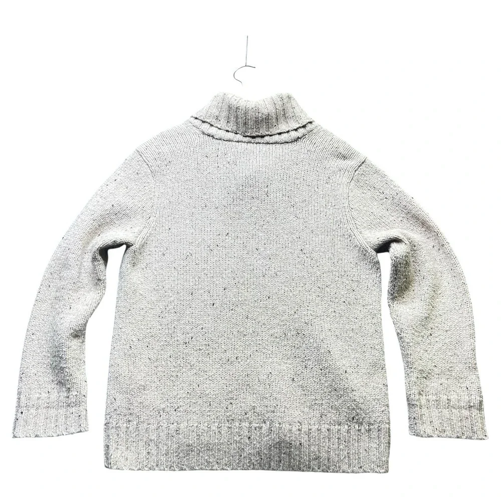 VTG Polo Ralph Lauren Alpaca Wool Blend Sweater Buttons Knit Beige Y2K Mens L